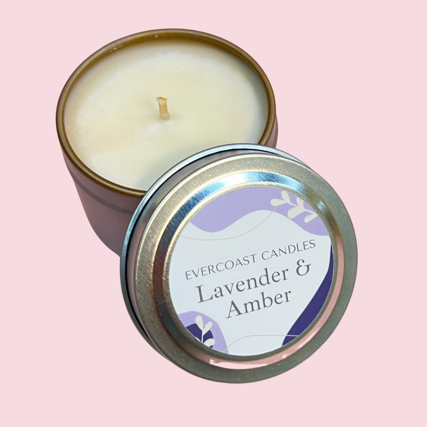 Lavender & Amber Soy Candle, 2.0oz
