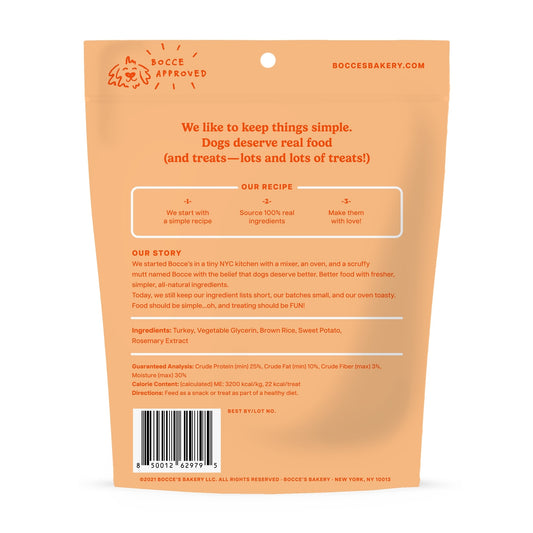 Bocce's Bakery Turkey Grazers Jerky Sticks Dog Treats 4oz