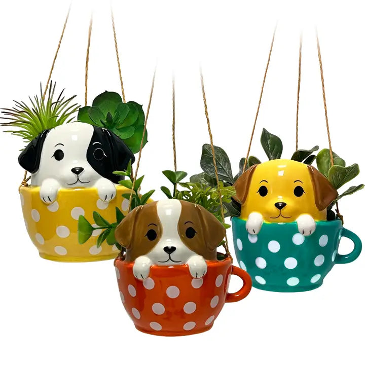 Teacup Pup Hanging Planter