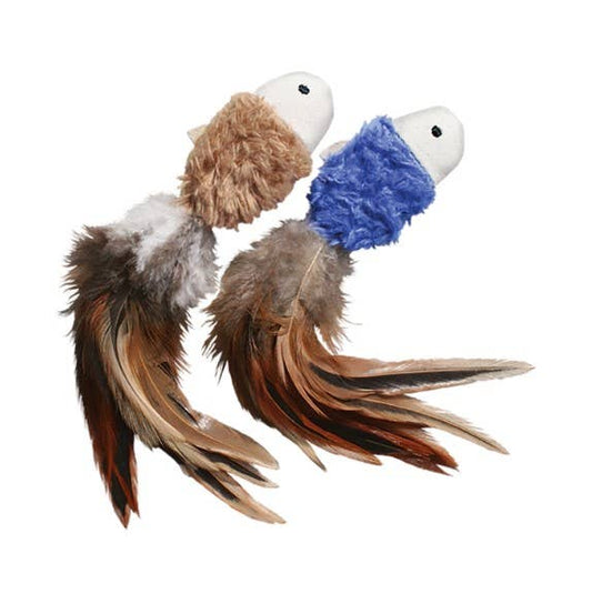Kong Naturals Crinkle Fish Cat Toy 2pk Assorted