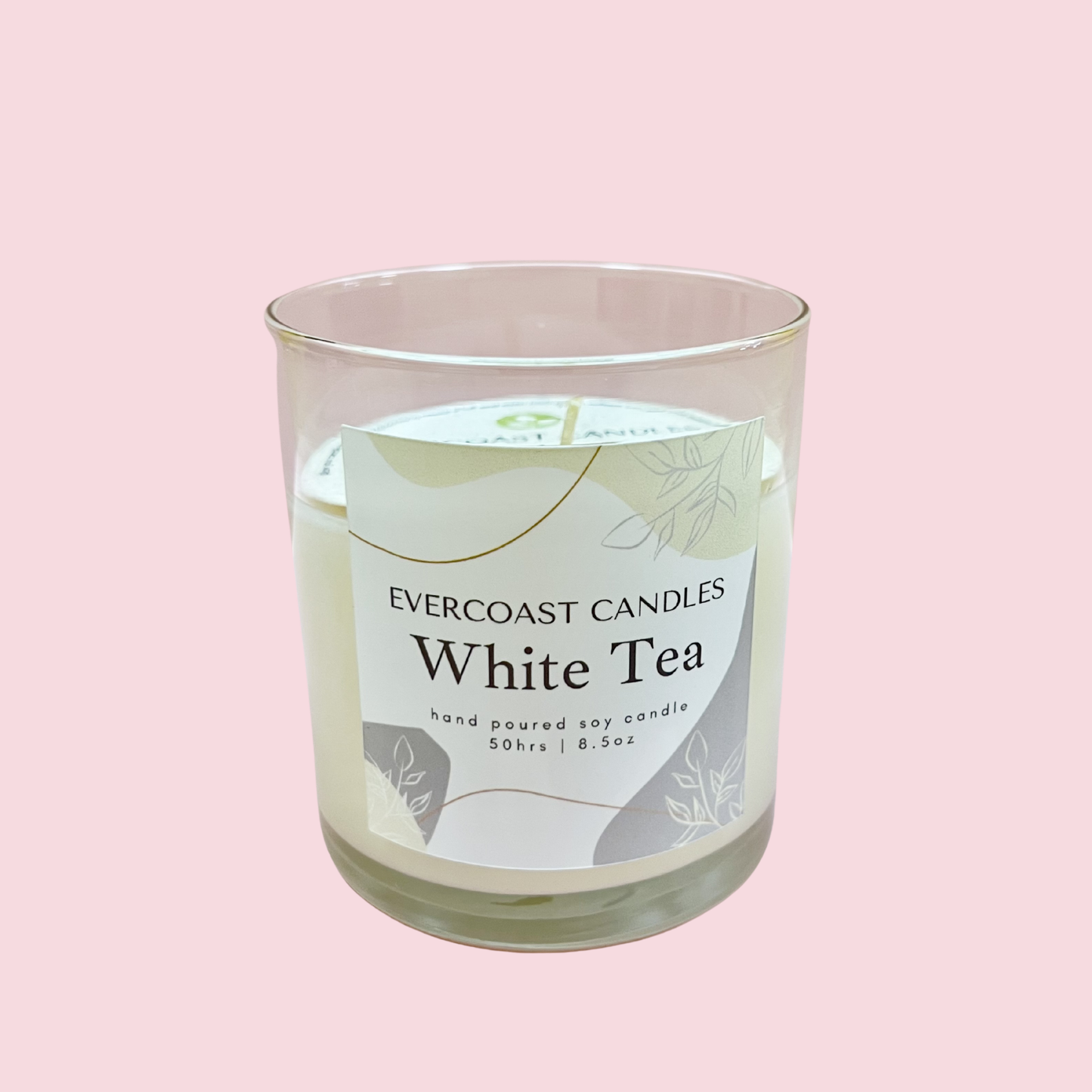 White Tea Soy Candle, 8.5oz