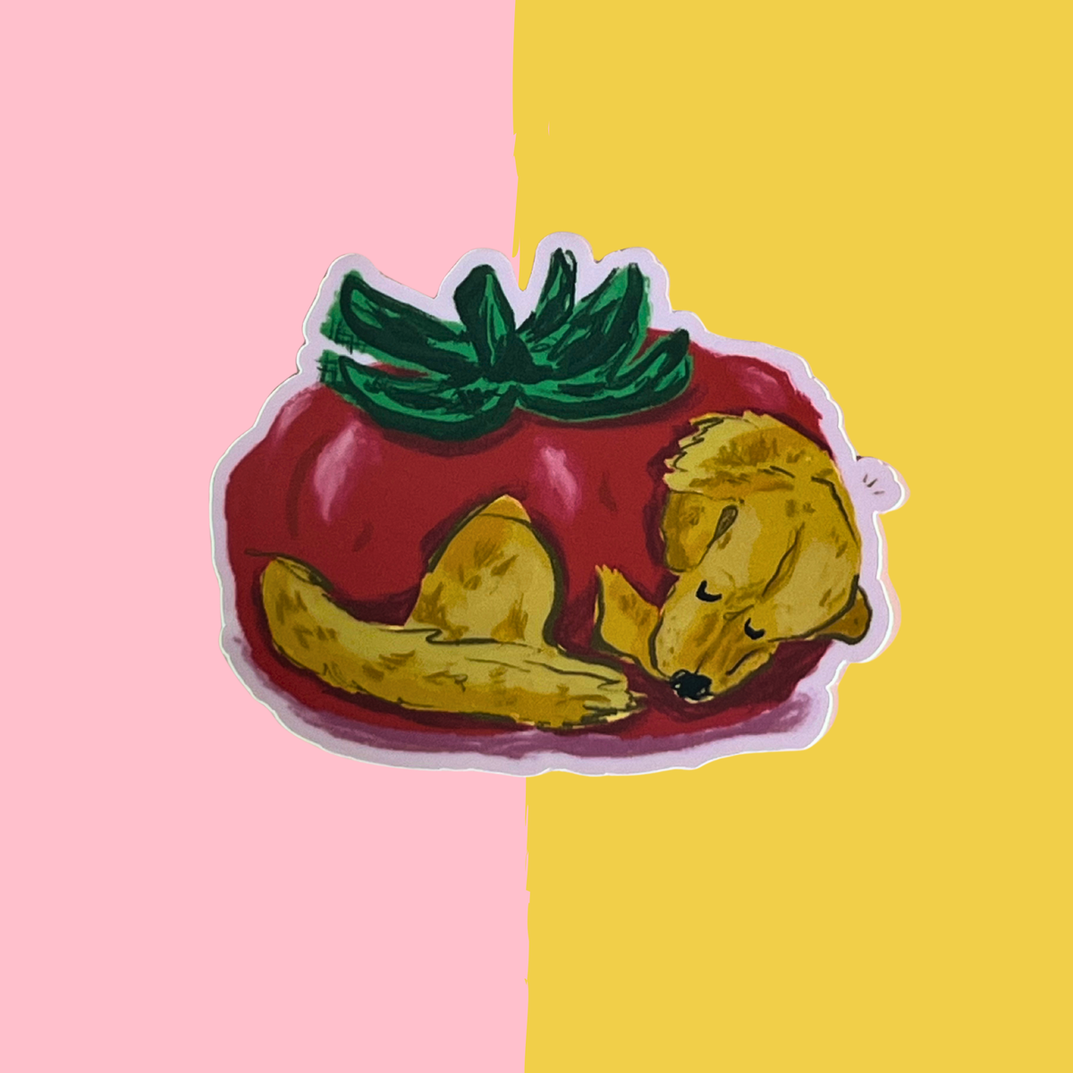 Tomato Dog Sticker