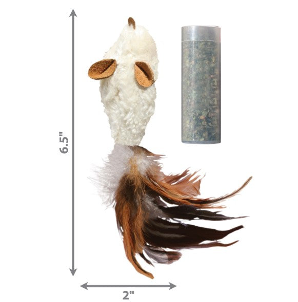 Kong® Refillables Feather Mouse Cat Toy