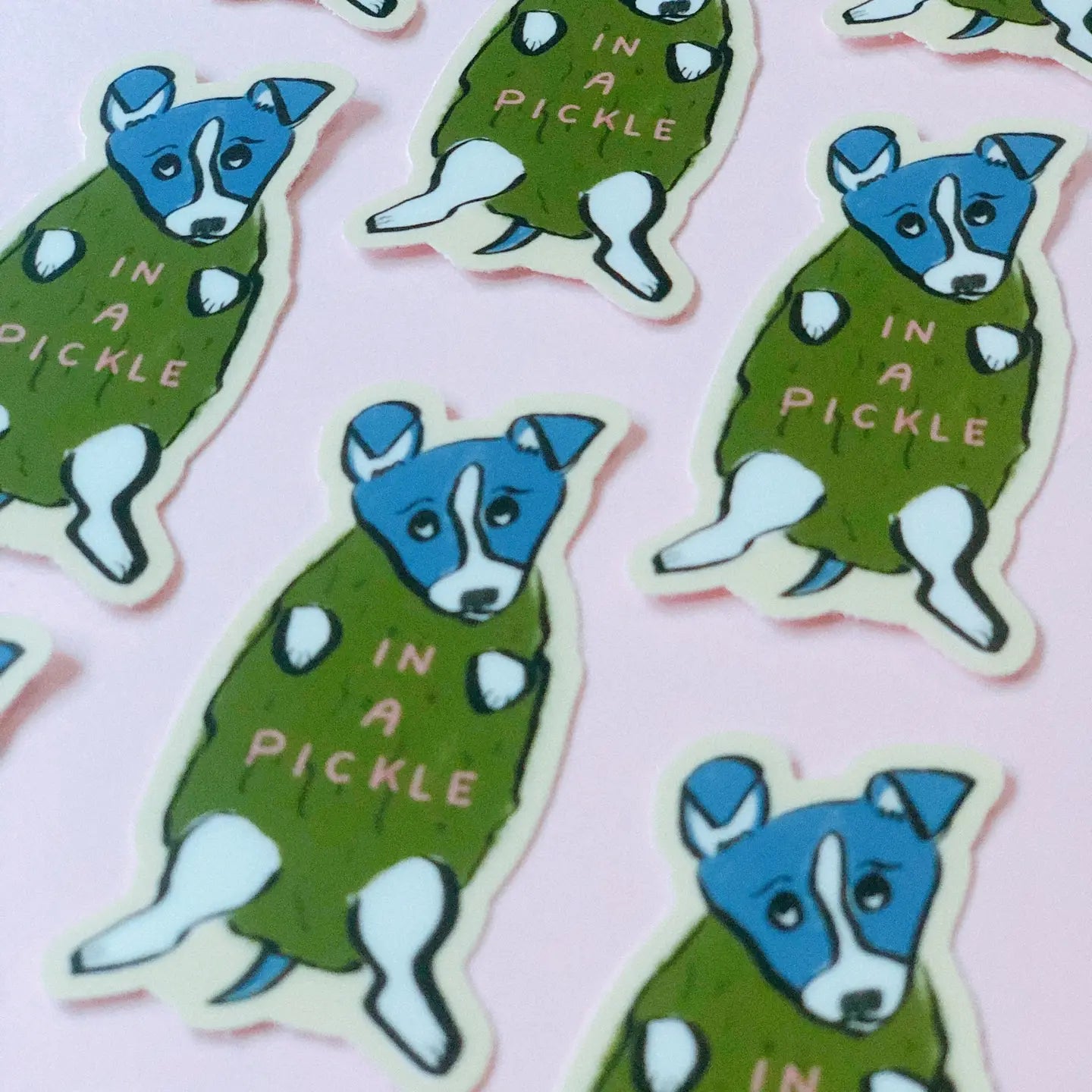 In a Pickle Dog Sticker