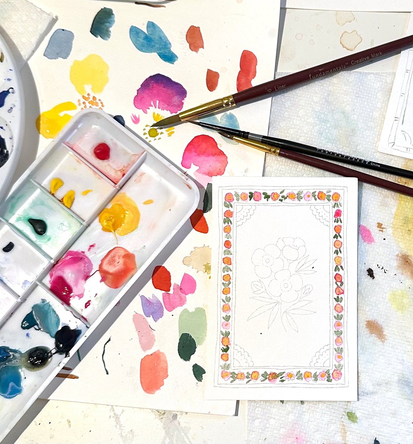 Flower - Mini Painting kit