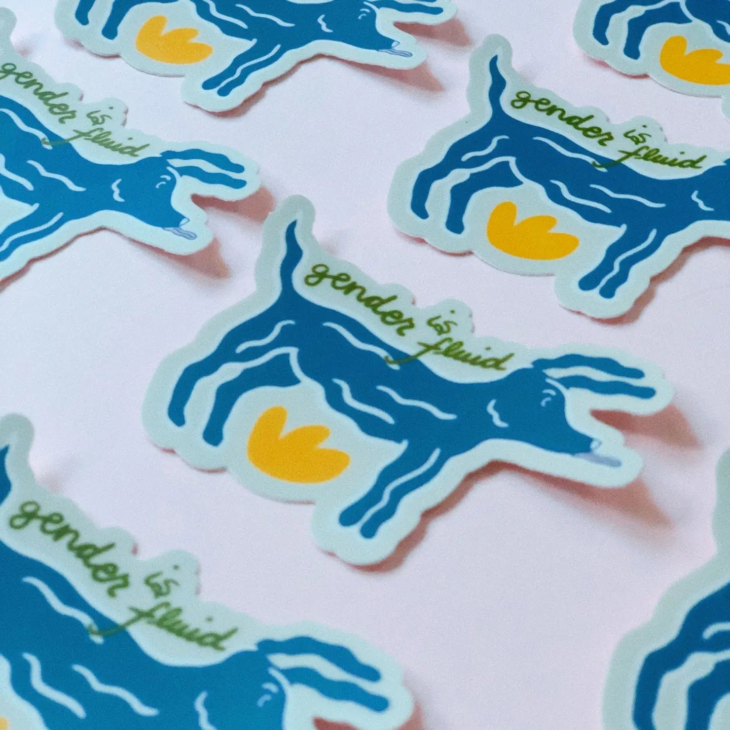 Gender is Fluid Dog Sticker