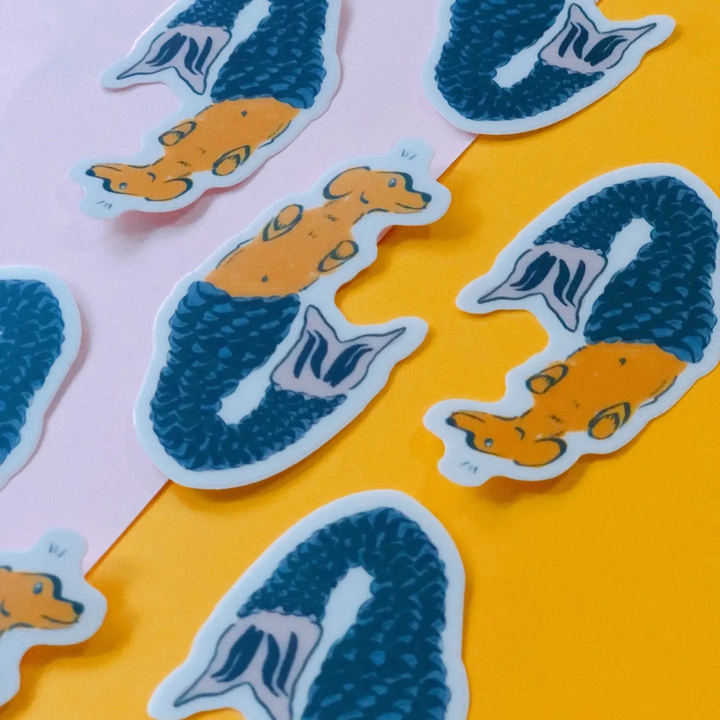 Mermaid Dog Sticker