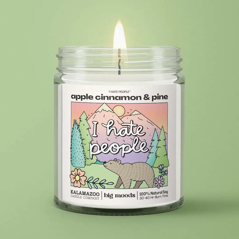 "I hate people" Candle