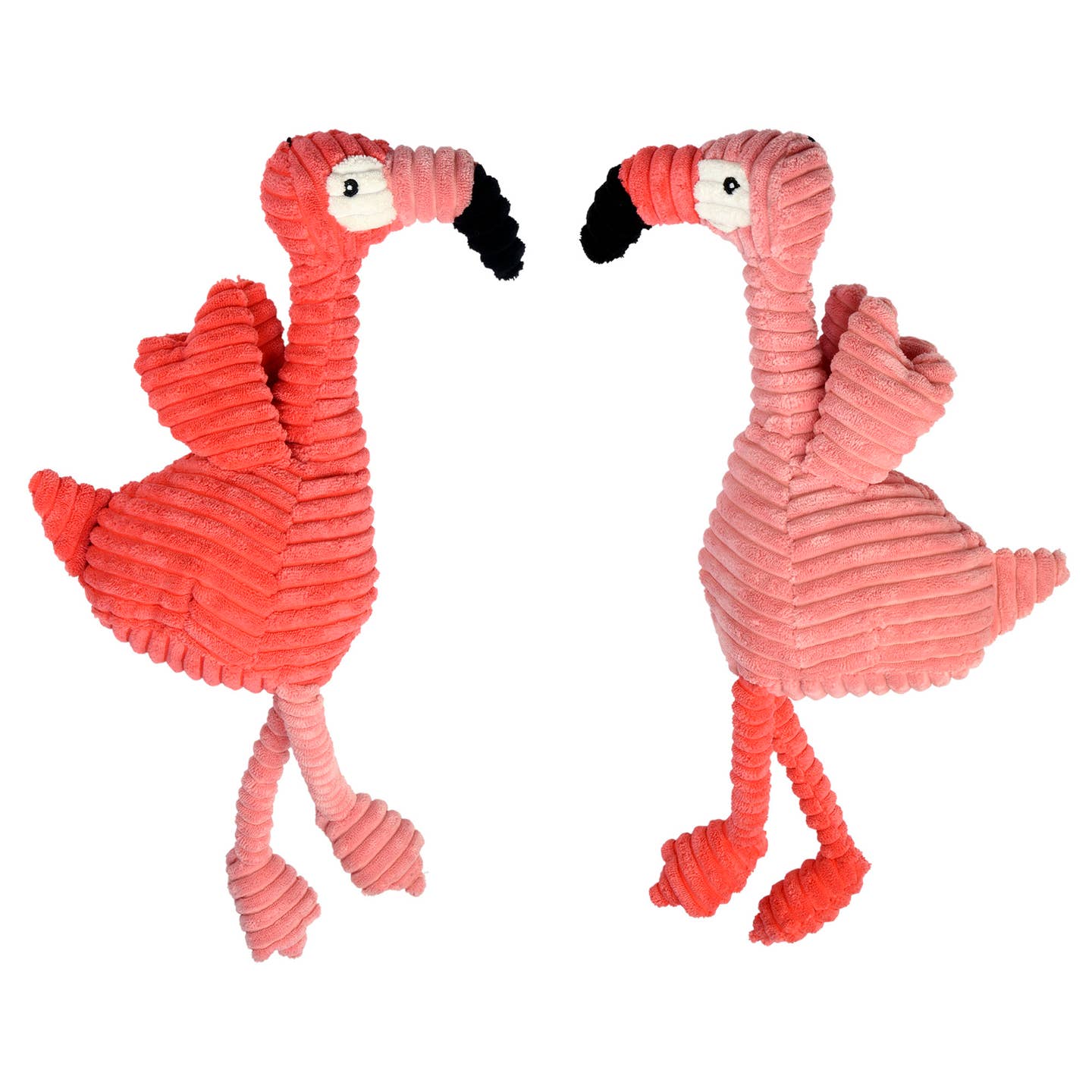 Multipet Corduroy Flamingo Dog Toy