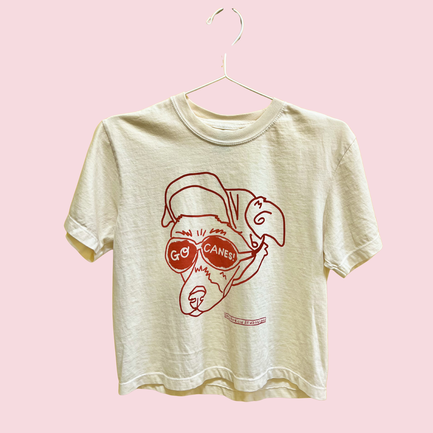 Go Canes! Dog Cropped Shirt