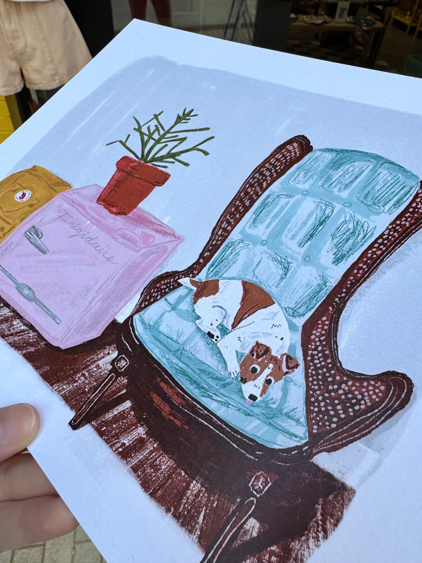 Rocky on Chair Print 8x10
