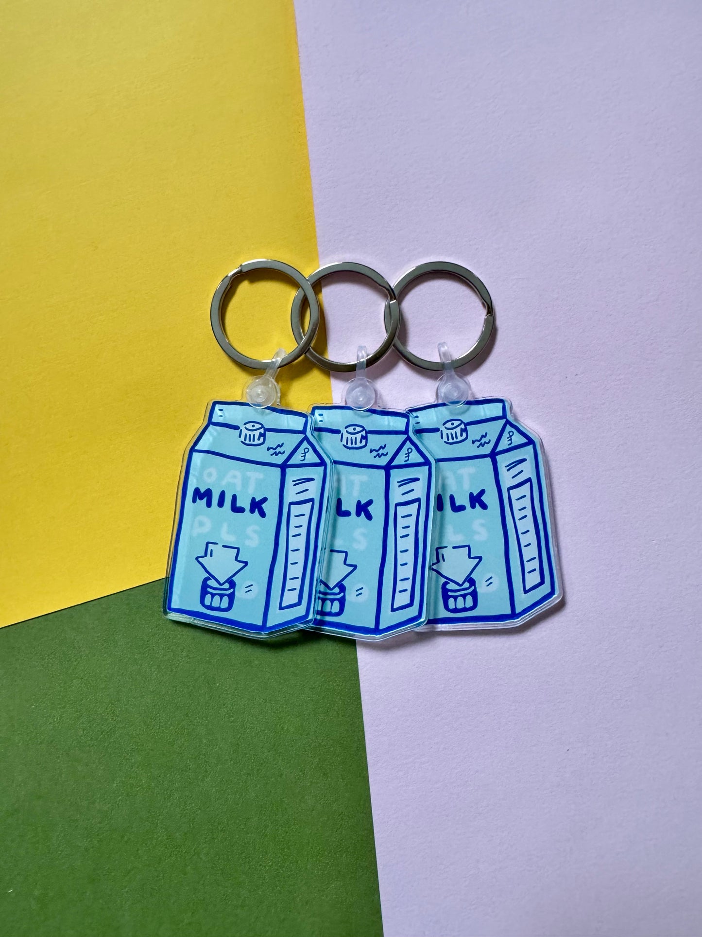 Oat Milk Keychain