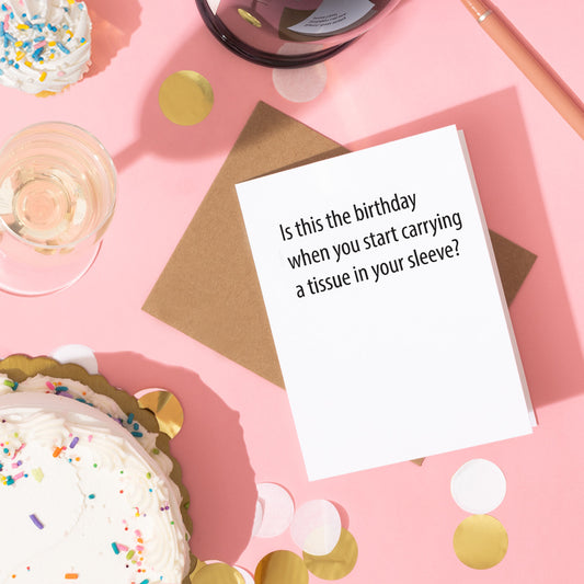 Tissue - Birthday card