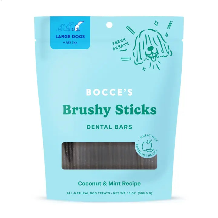 Bocce’s Bakery Dailies Brushy Sticks Dog Dental Treats
