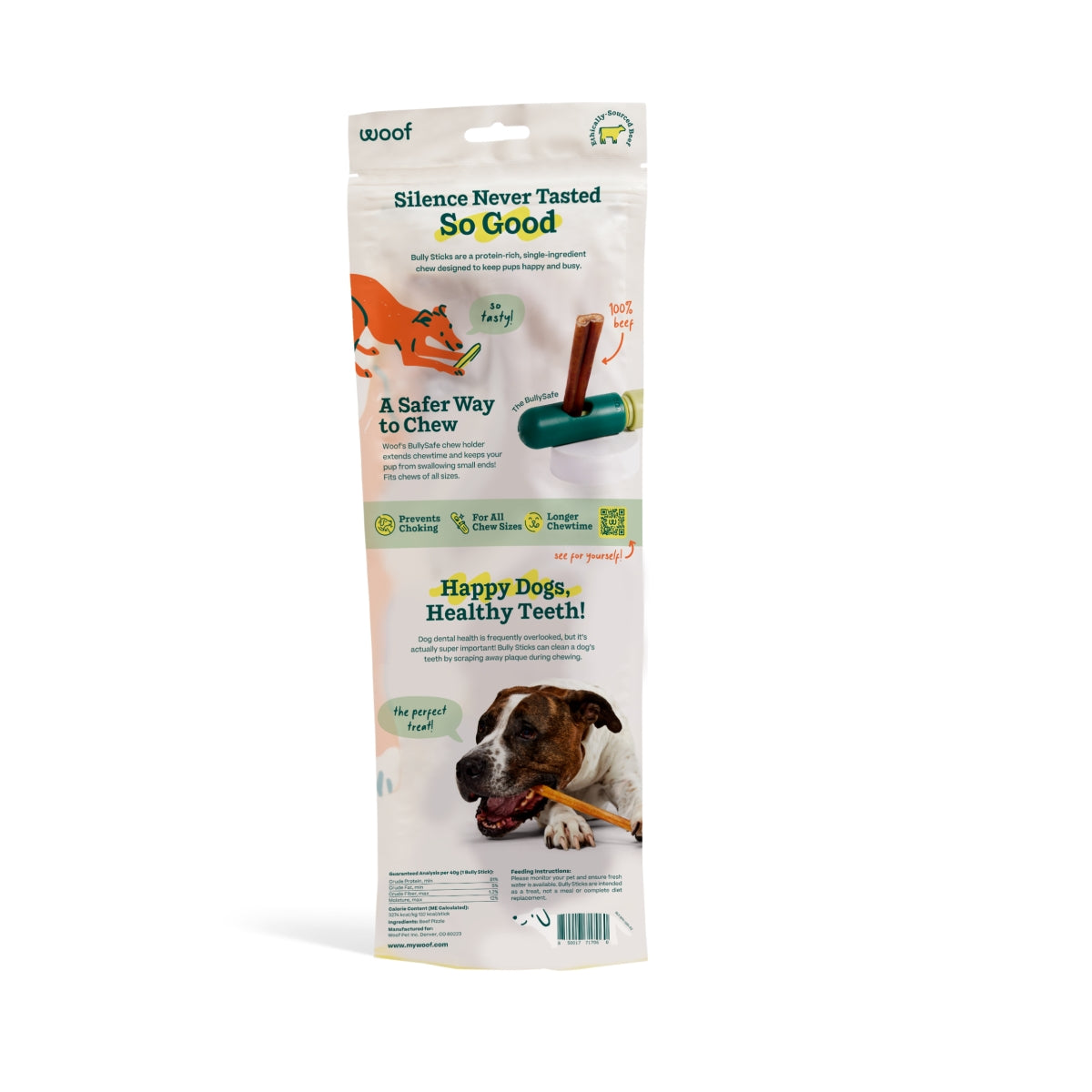 Beef BullySticks-BullySafe Chews- Long-Lasting