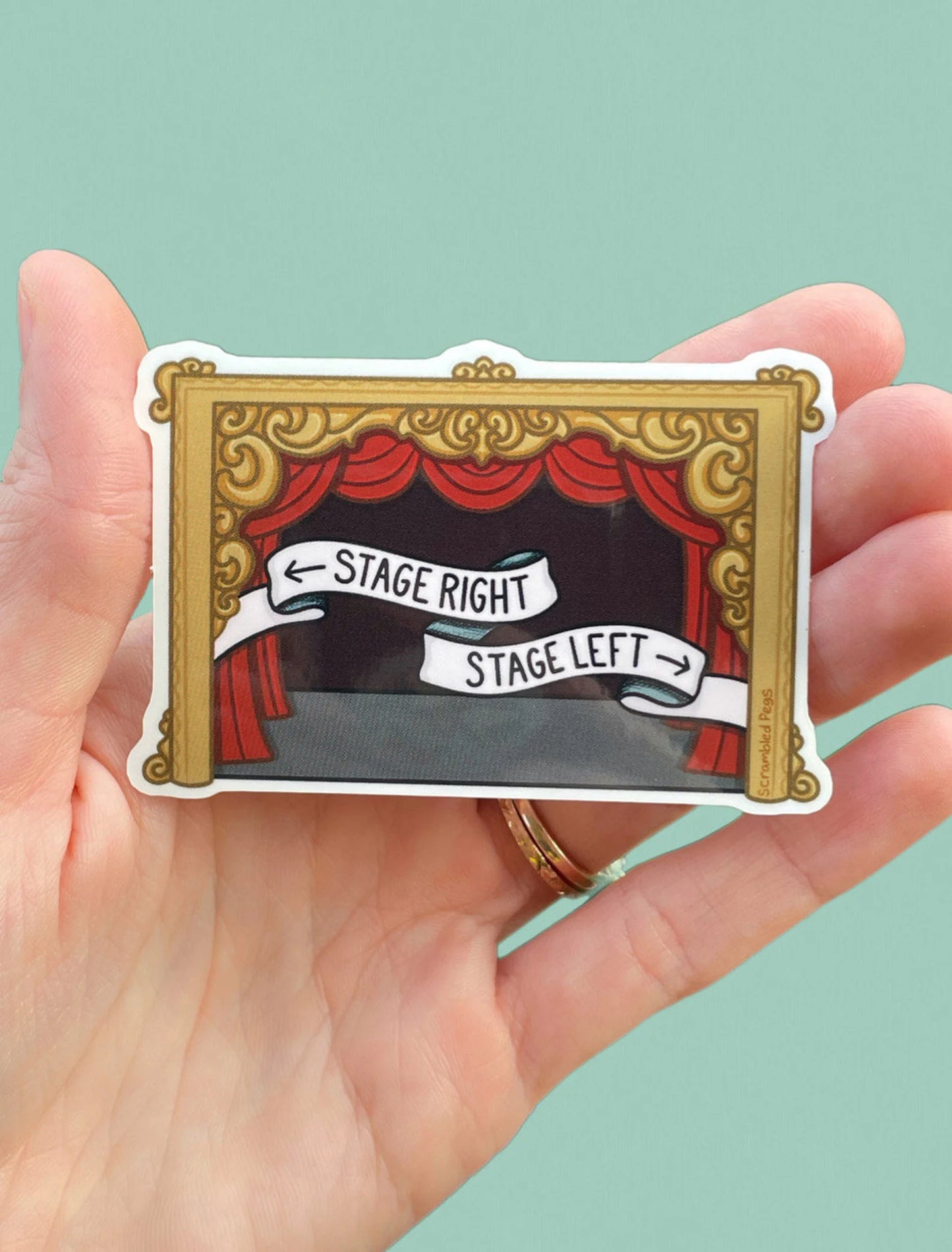 Stage Right Stage Left Sticker