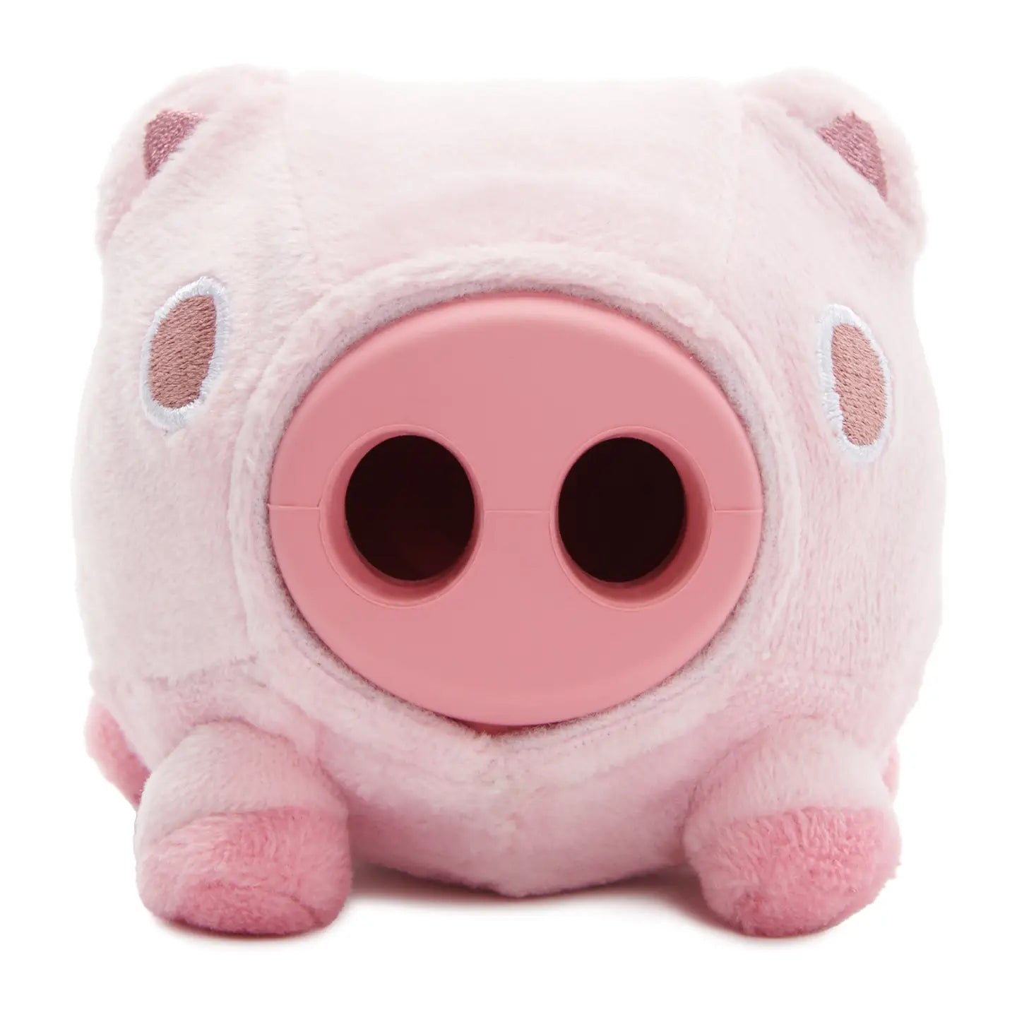 BARK Hambone Pig Hog Rubber Super Chewer Dog Toy PINK- Medium