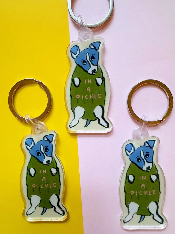 In a Pickle Keychain