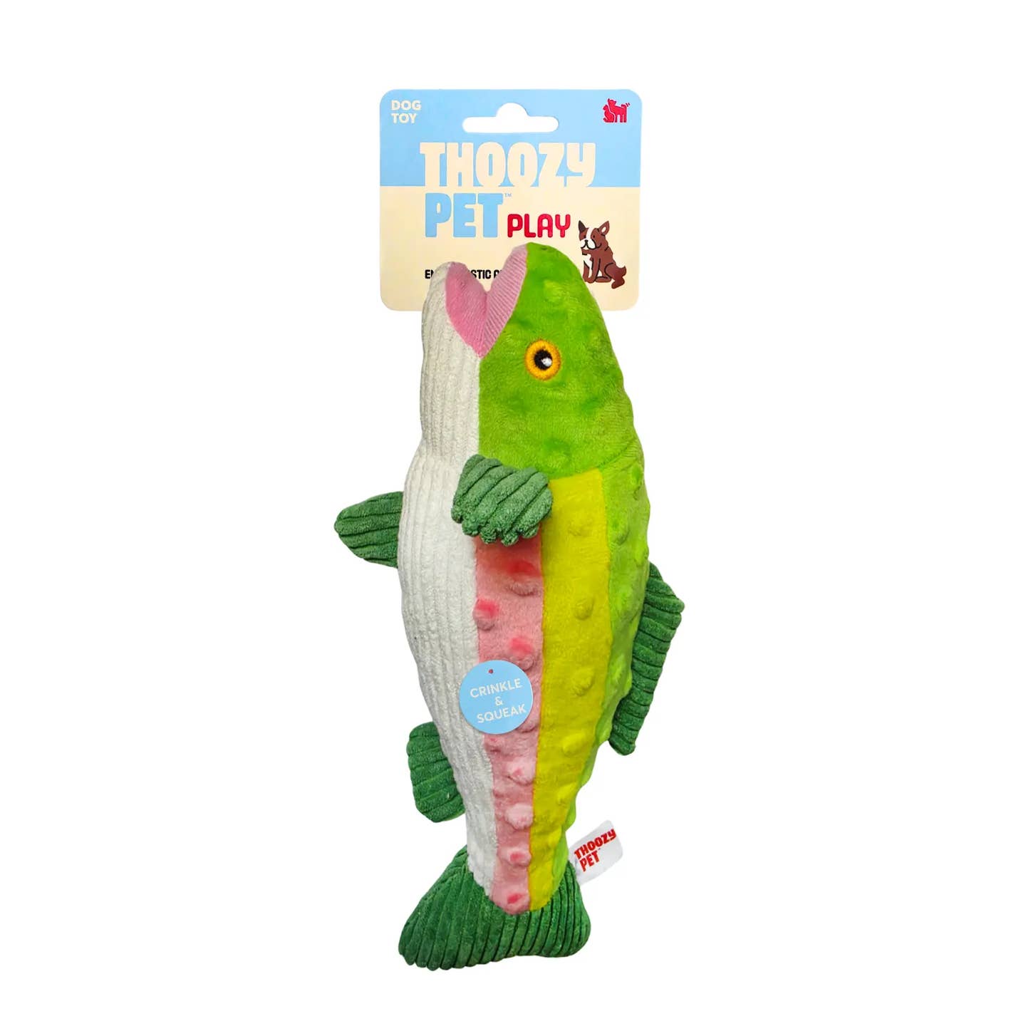 Thoozypet Trout Dog Toy 12"