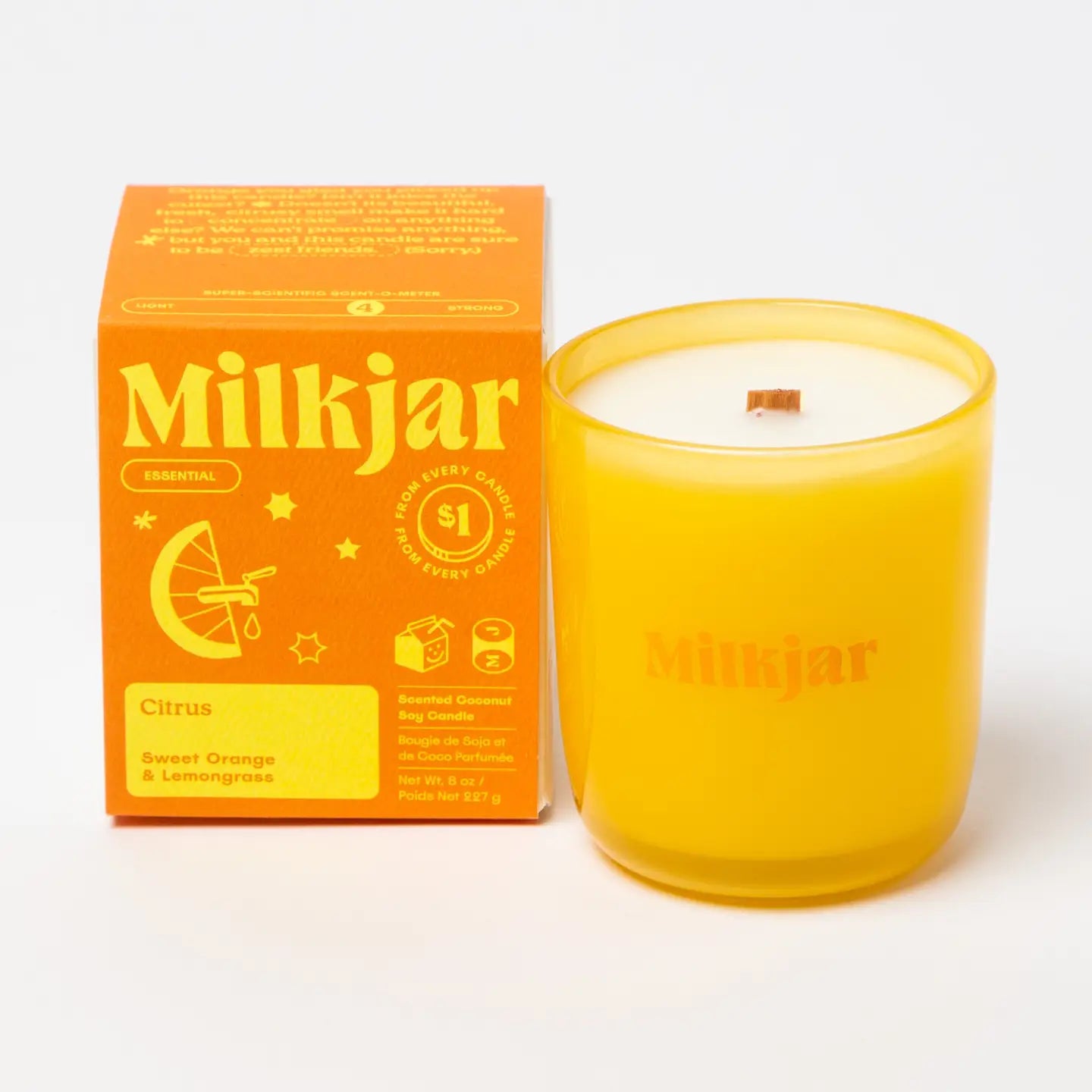 Citrus - Essential Oil Coconut Soy 8oz Candle