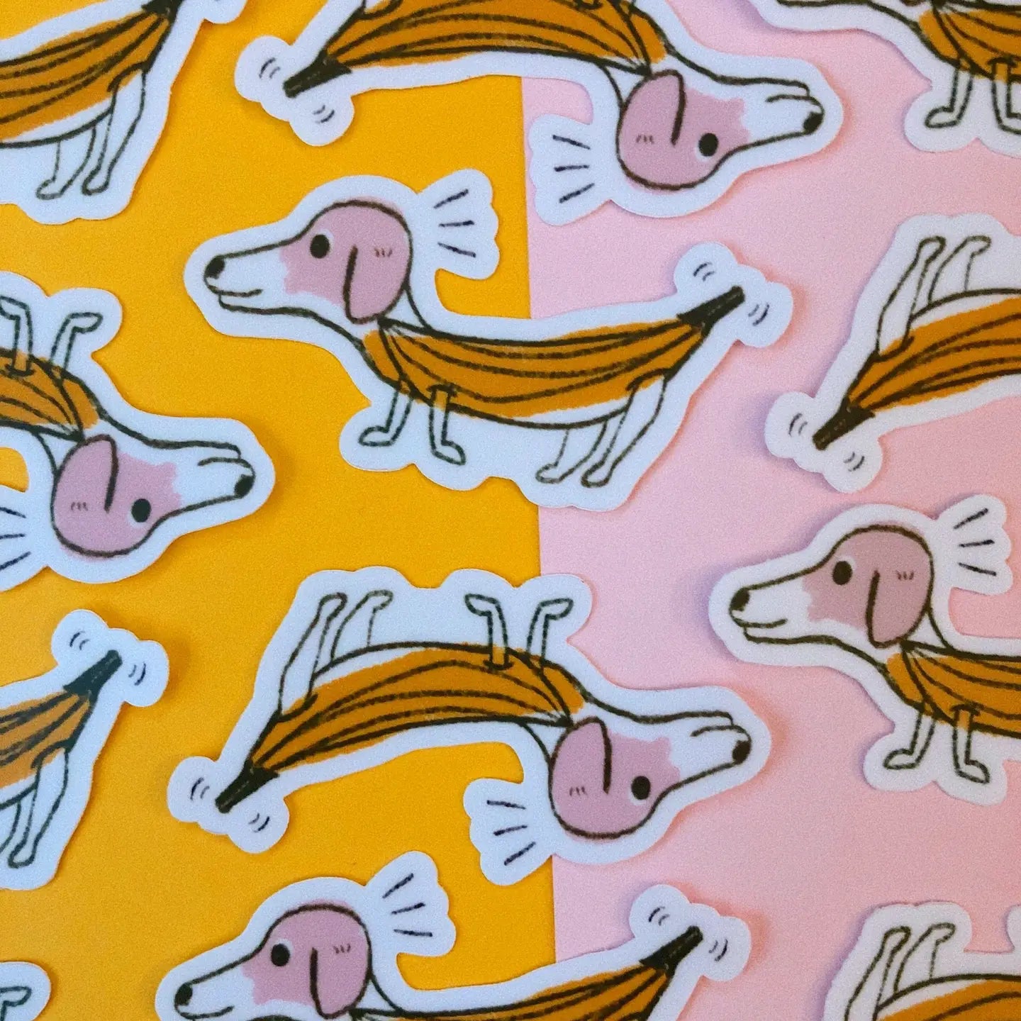 Banana Dog Sticker