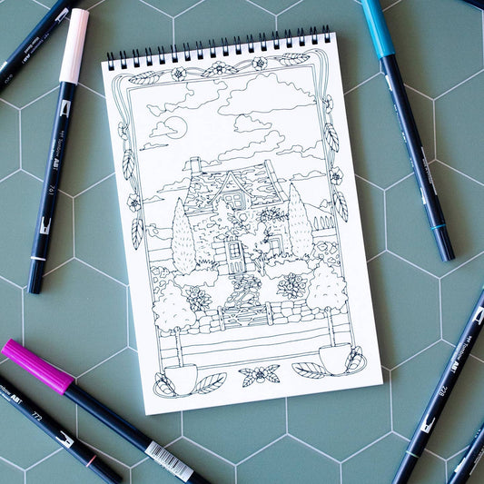 Cottage Garden - Coloring Book