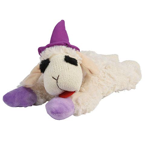 Multipet Lamb Chop Dog Toy - Halloween Witch Hat