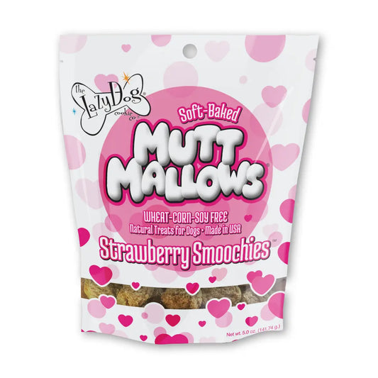 Lazy Dog Mutt Mallows Strawberry Smoochies Dog Treats