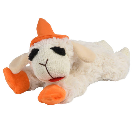 Multipet Lamb Chop Dog Toy - Halloween Witch Hat
