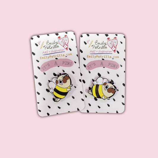 Bee Dog Pin