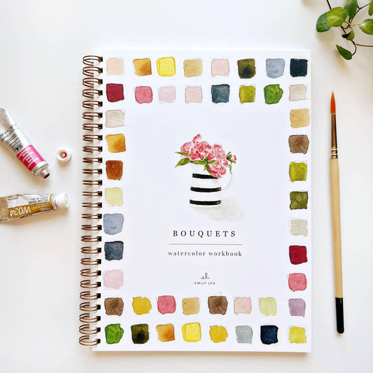 Bouquets- Watercolor Workbooks