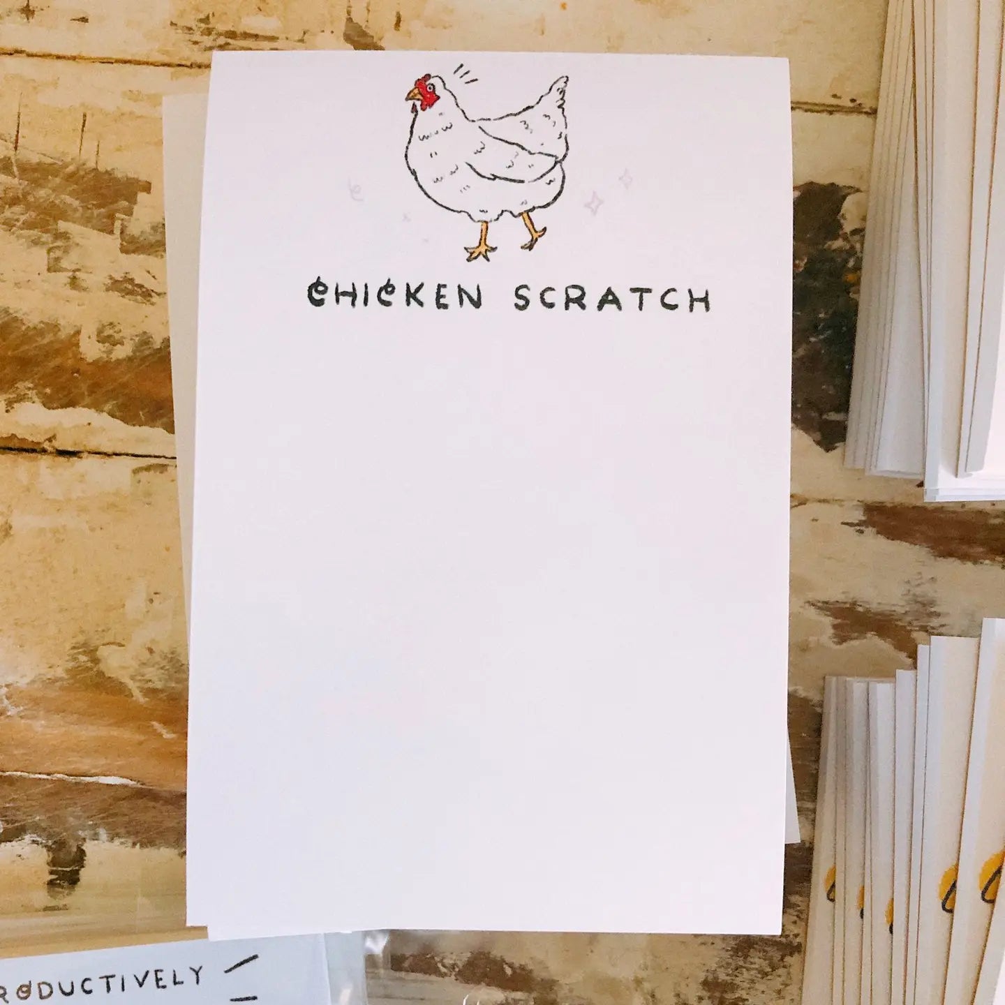 Chicken Scratch Notepad