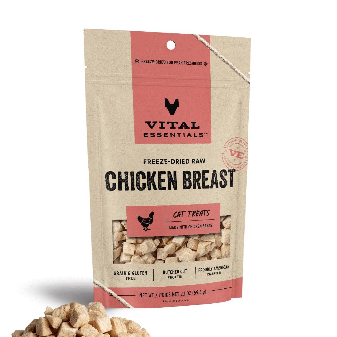 Vital Essentials Freeze-Dried Raw Chicken Breast Cat Treats
