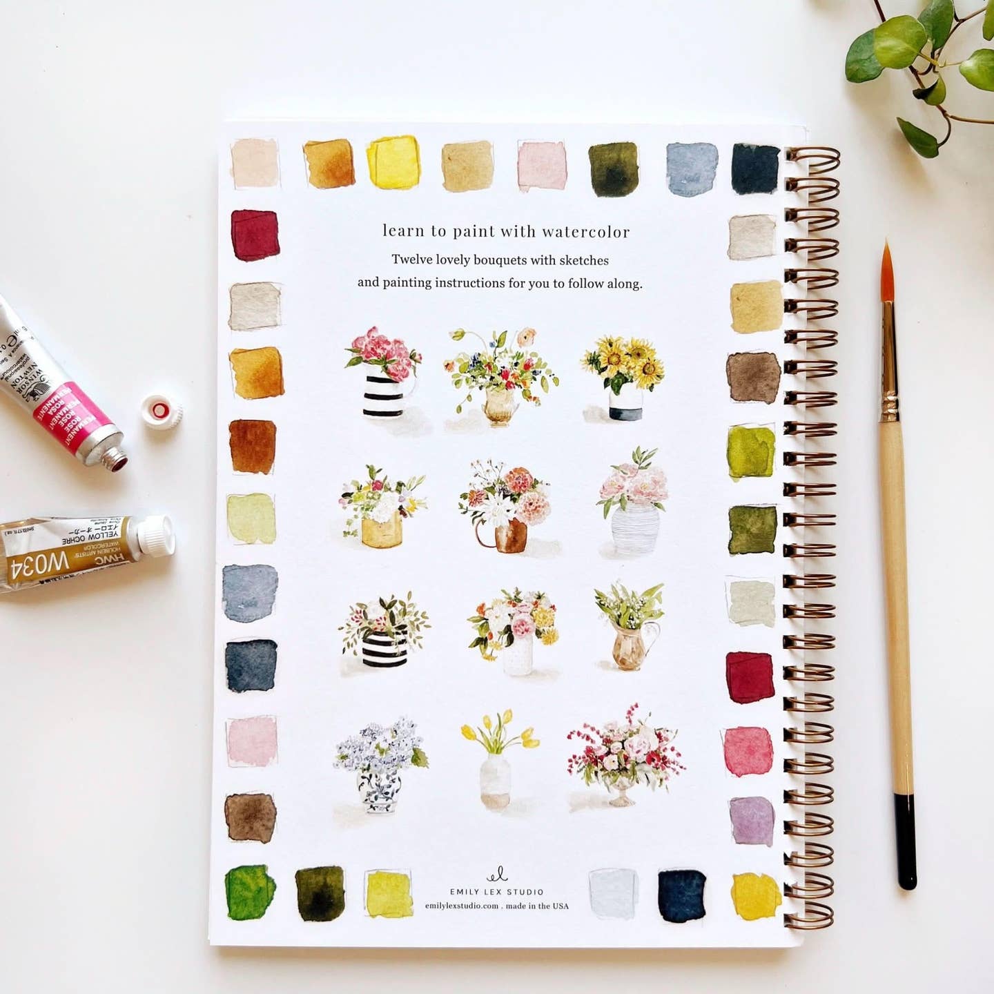 Bouquets- Watercolor Workbooks
