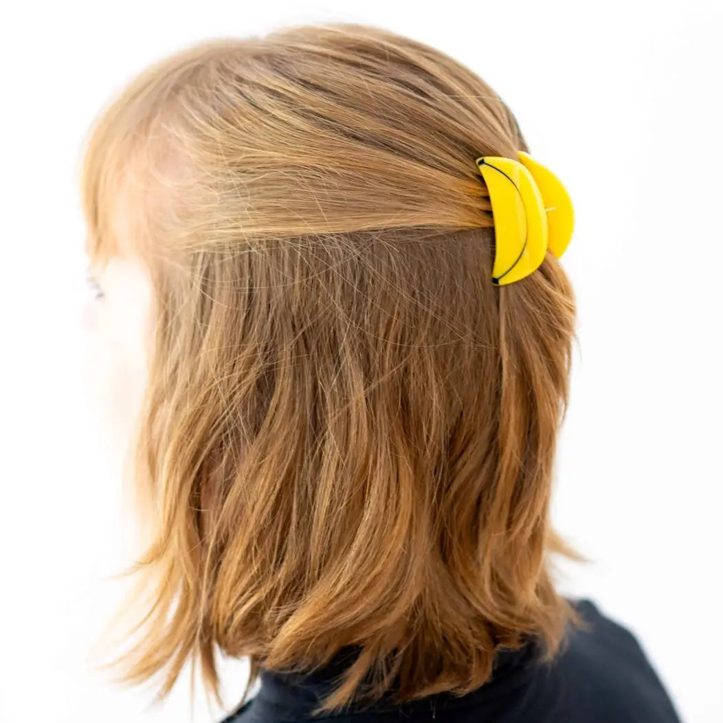 Mini Banana Hair Claw Clips