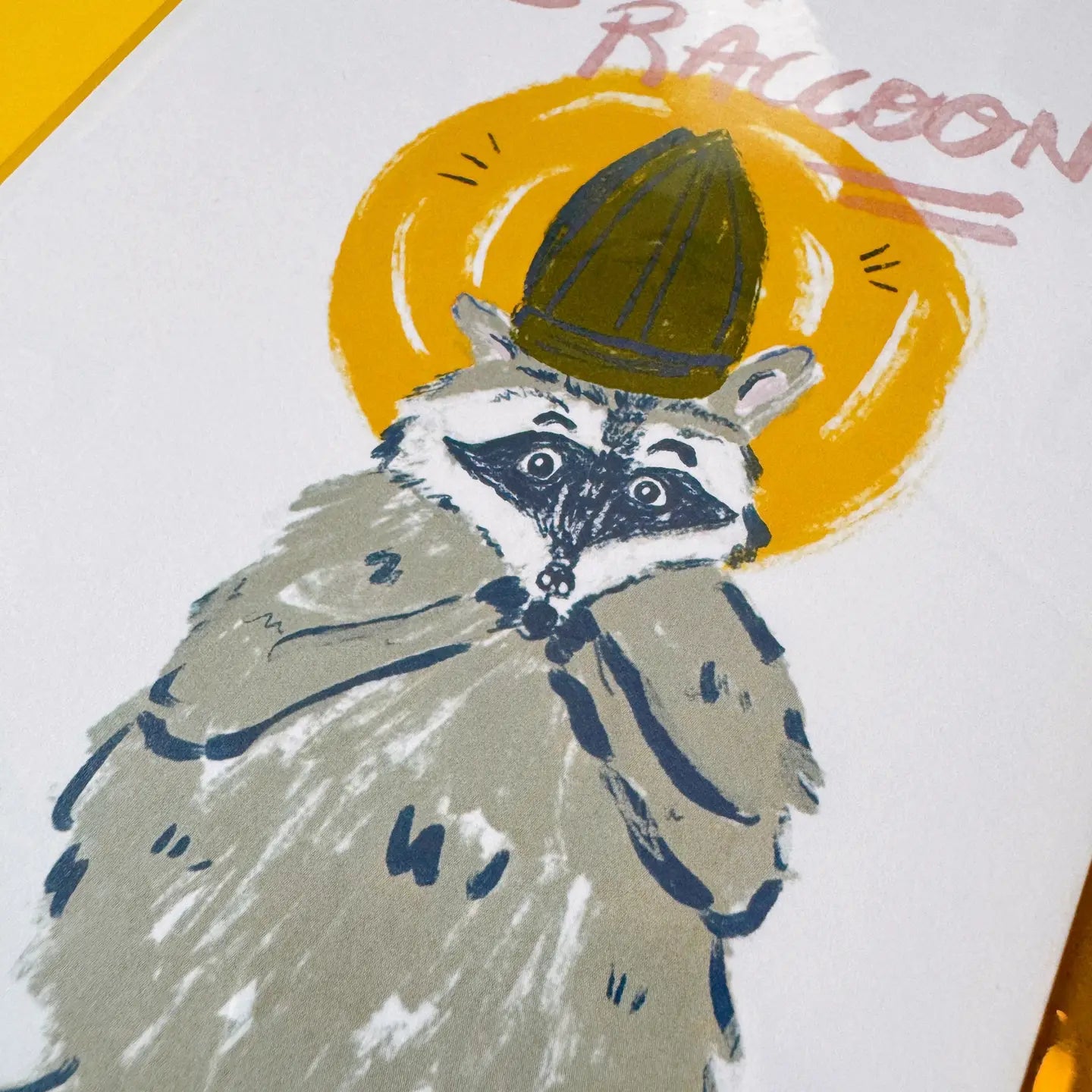 Raccoon Birthday Card