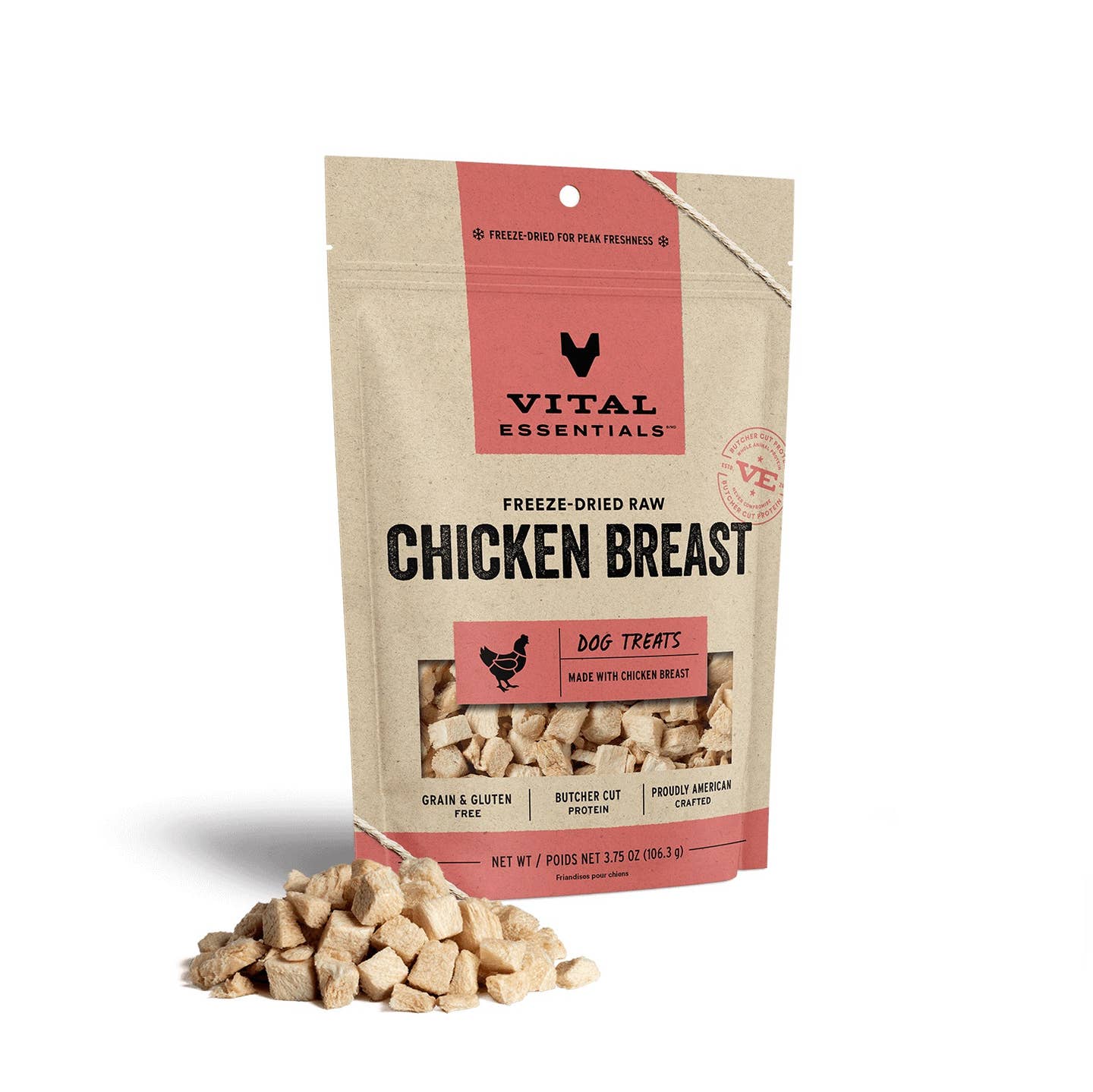 Vital Essentials Freeze-Dried Chicken Breast DOG Treats