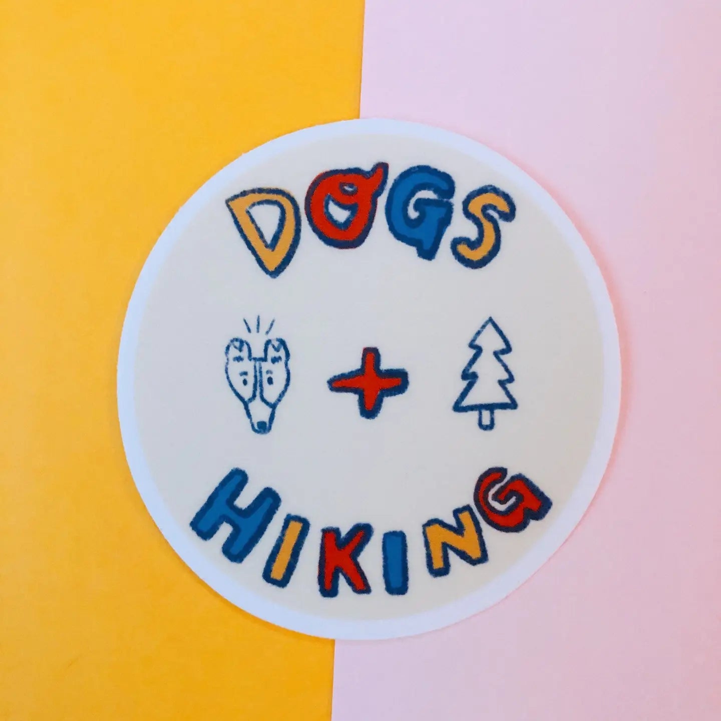 Dogs + Hiking Sticker