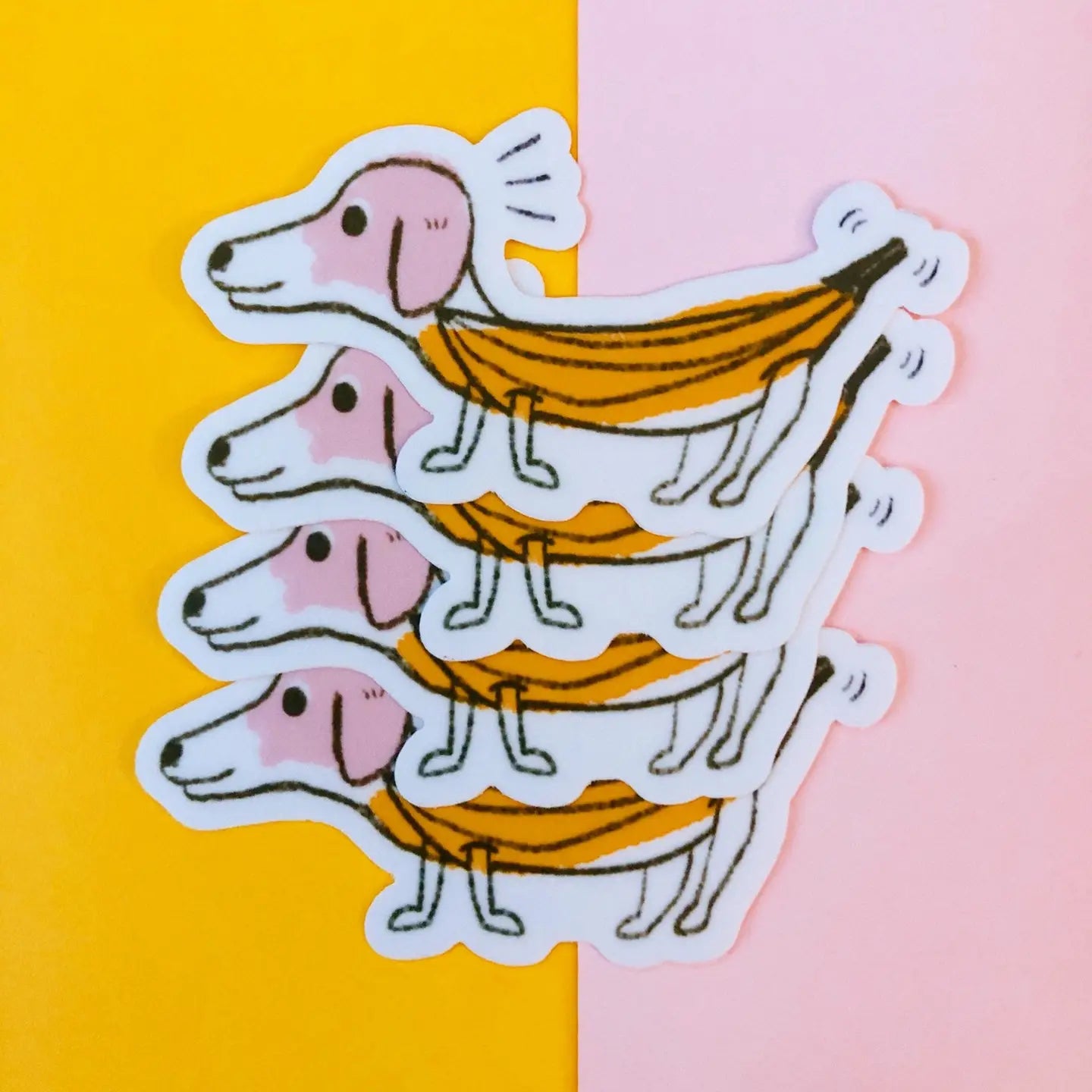 Banana Dog Sticker