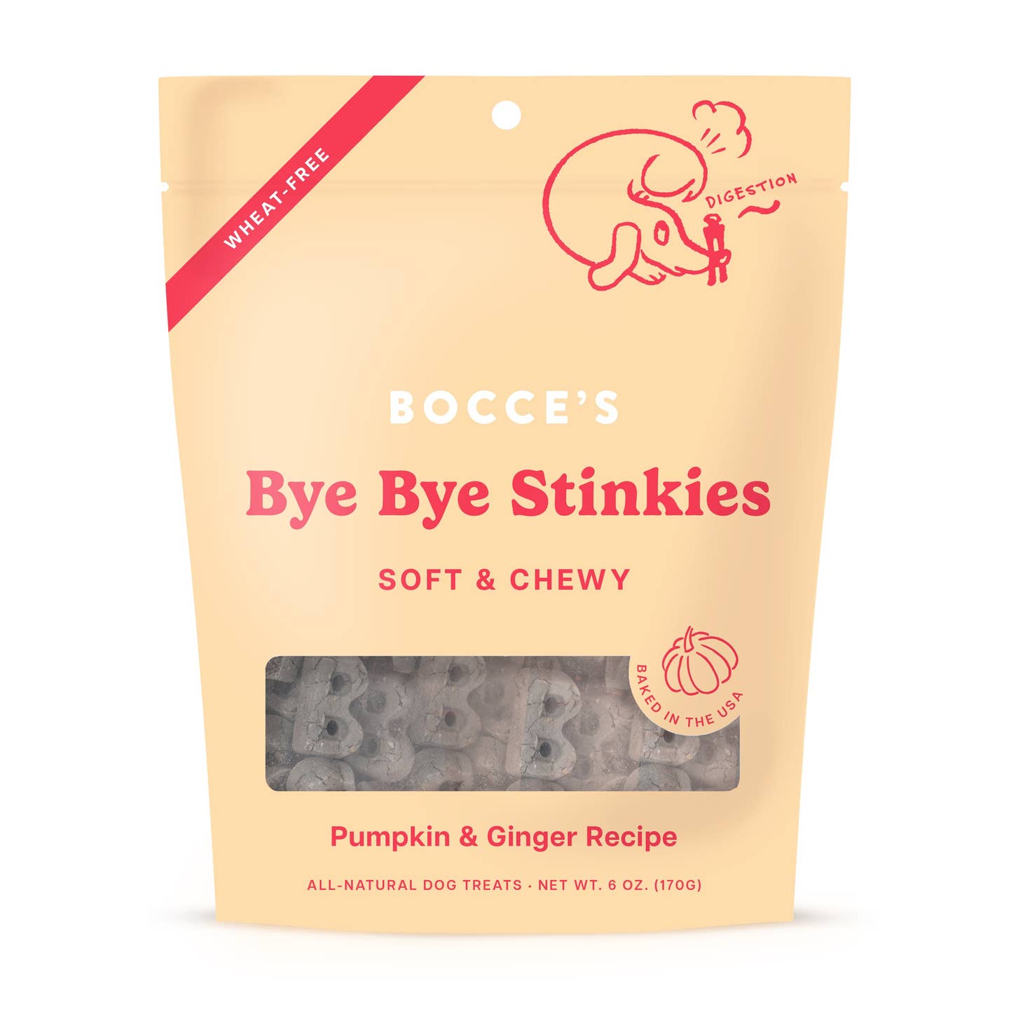 Bocce's Bakery Bye Bye Stinkies Soft Treats 6oz