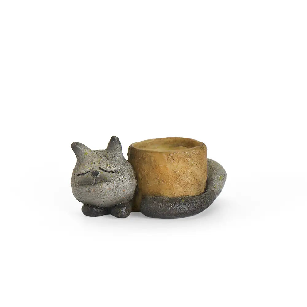 Baby Sleeping Kitty Blobhouse Planter