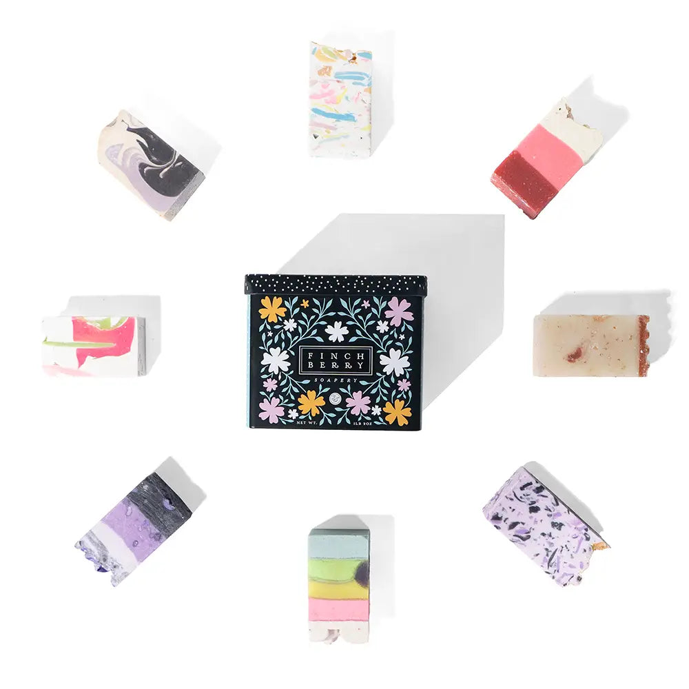 8 Pc Sampler Tin Handmade Soap Variety Pack