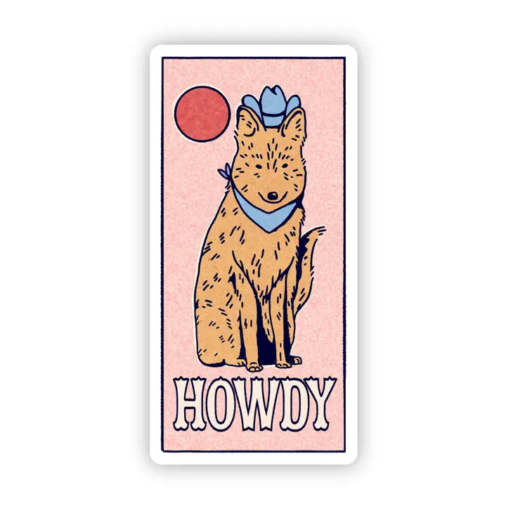 Howdy Sticker