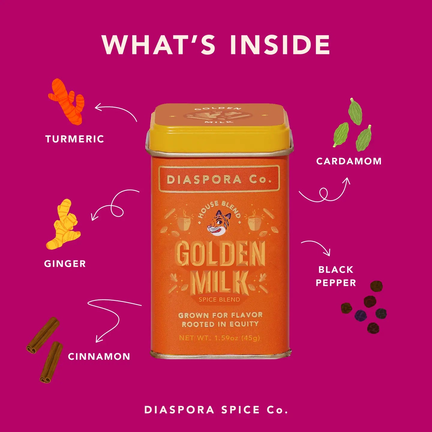 Golden Milk Turmeric Latte/Spice - Diaspora Spice Co.
