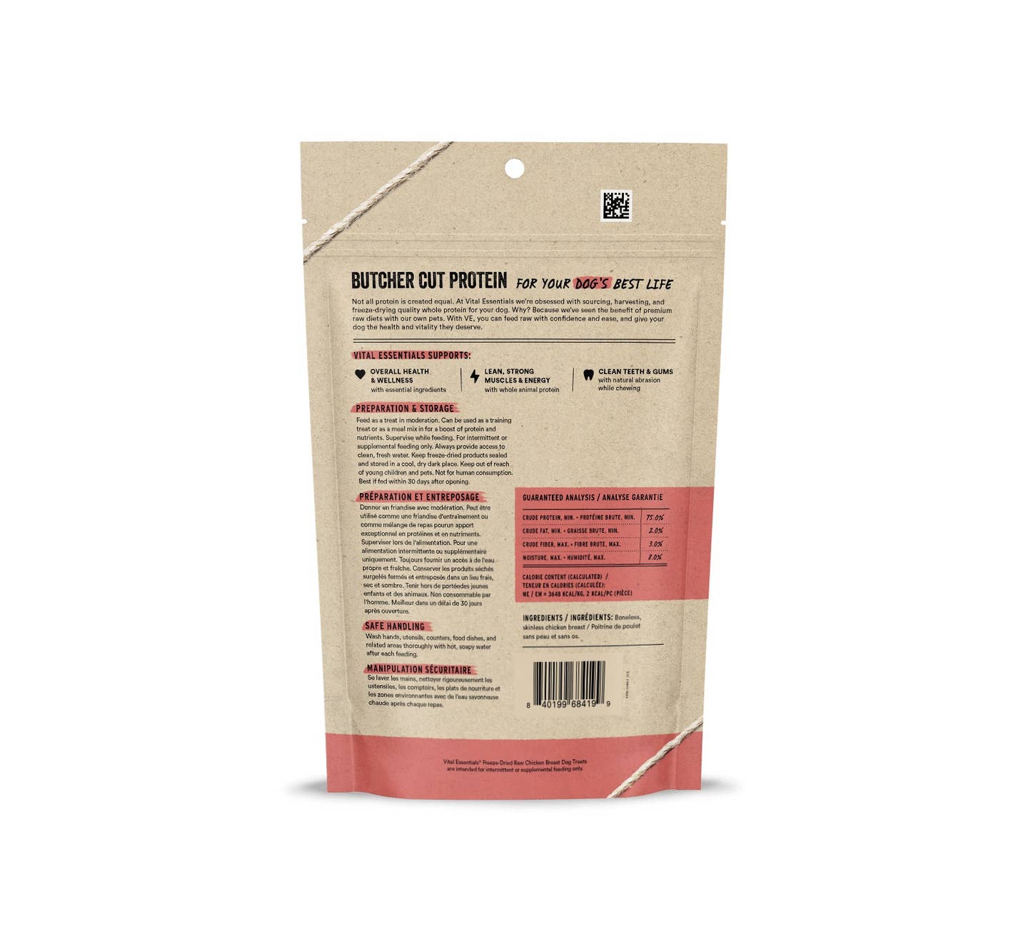 Vital Essentials Freeze-Dried Chicken Breast DOG Treats