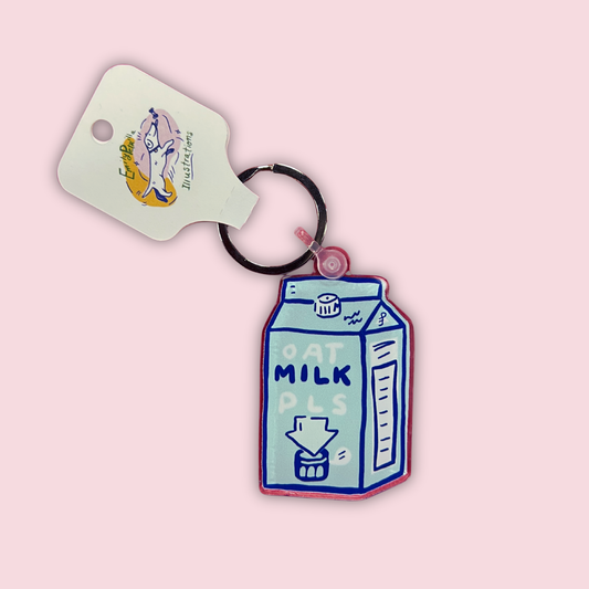 Oat Milk Keychain