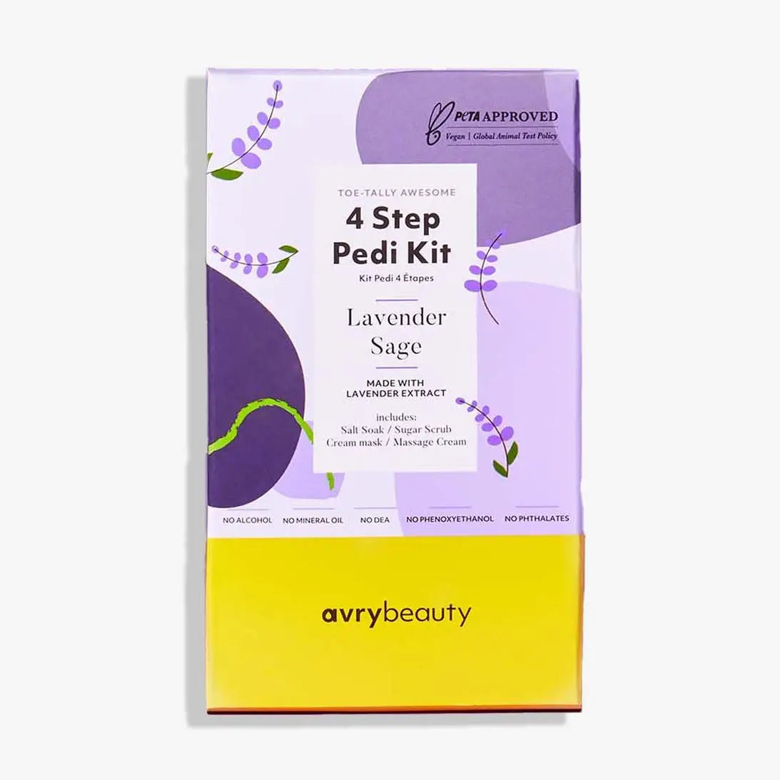 Lavender Sage 4 Step Pedi Kit