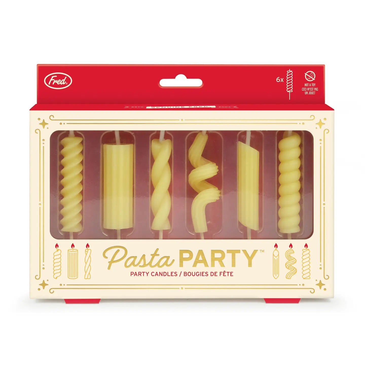 Pasta Party - Noodle Candles - Set of 6