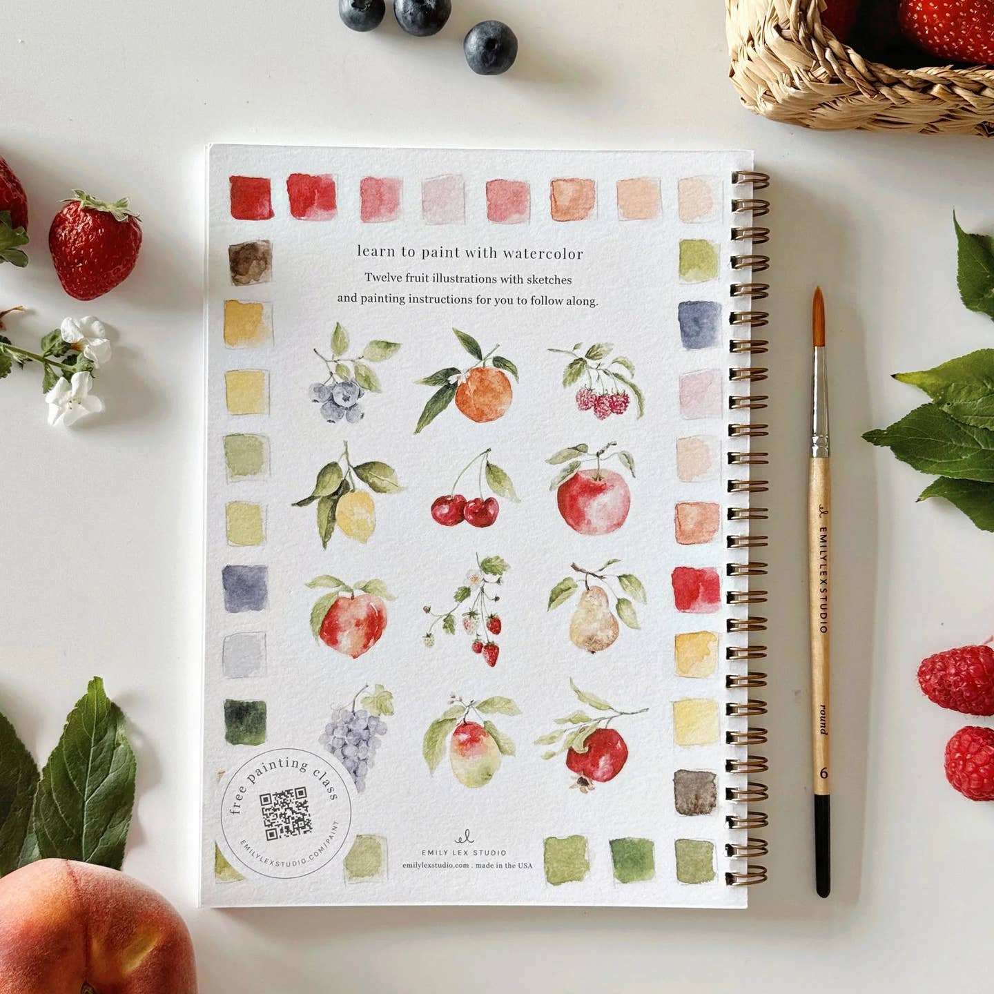 Fruit-Watercolor Workbooks
