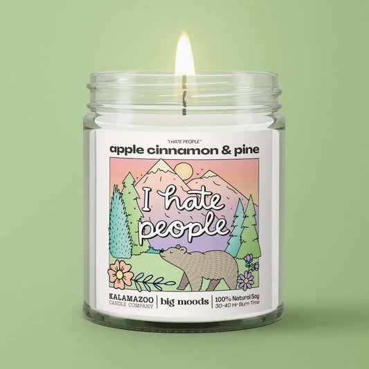 "I hate people" Candle